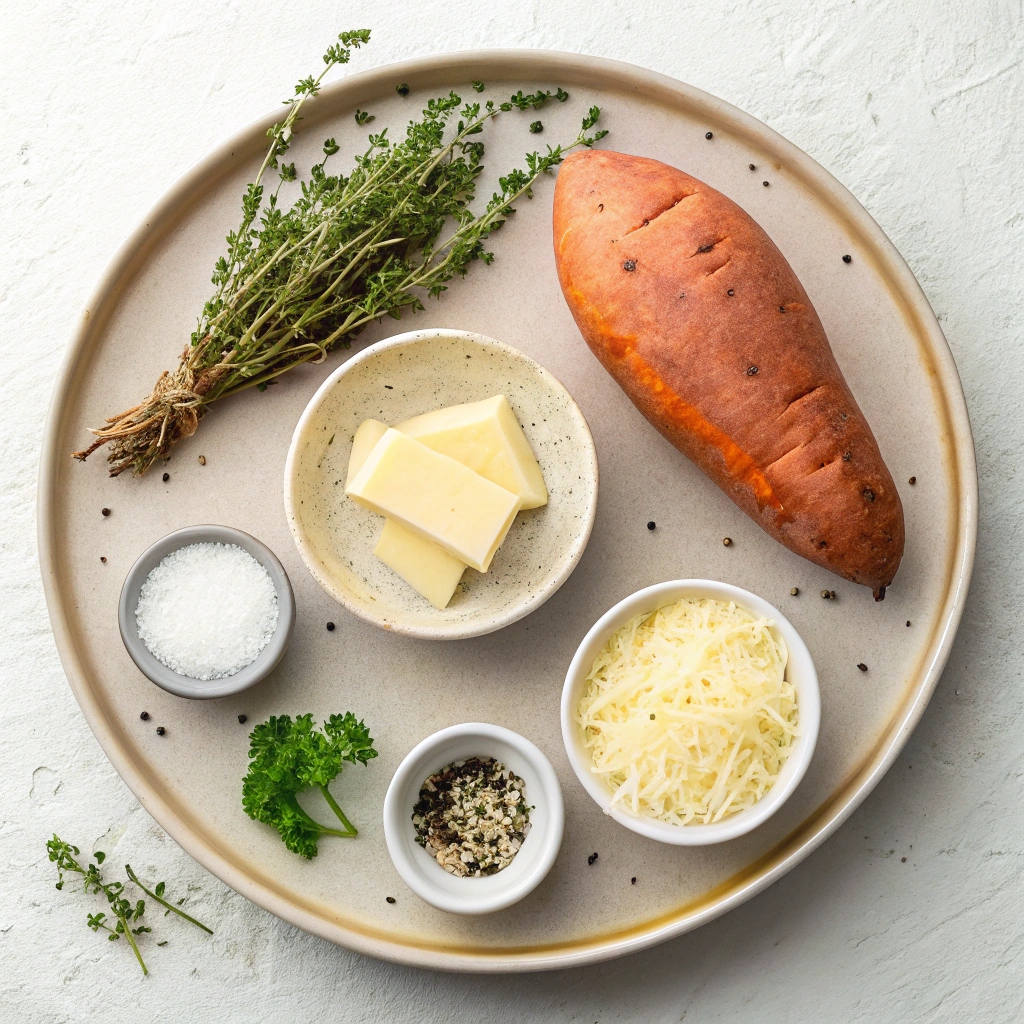 Scalloped Sweet Potatoes Ingredients