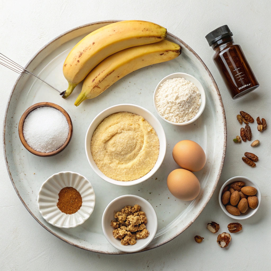 Almond Flour Banana Bread Recipe Ingredients