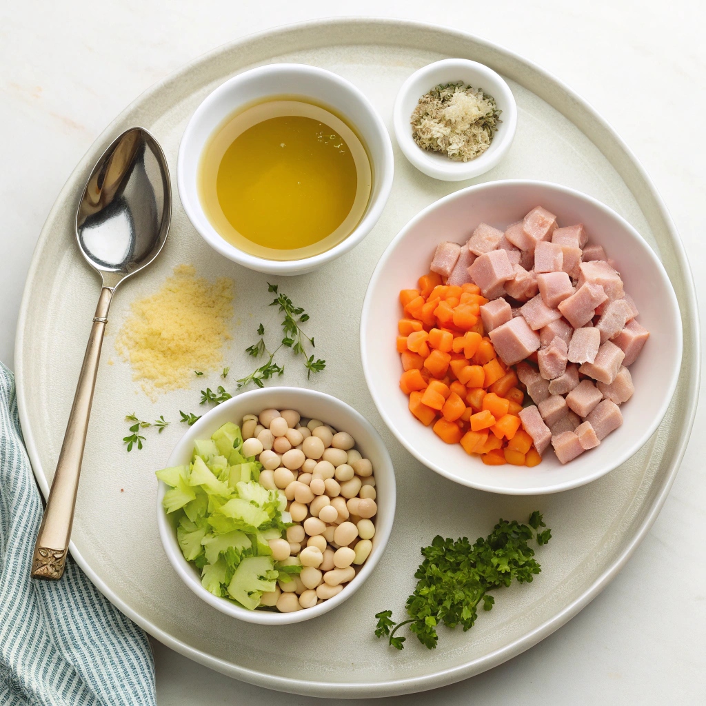 Ham and White Bean Soup Recipe Ingredients