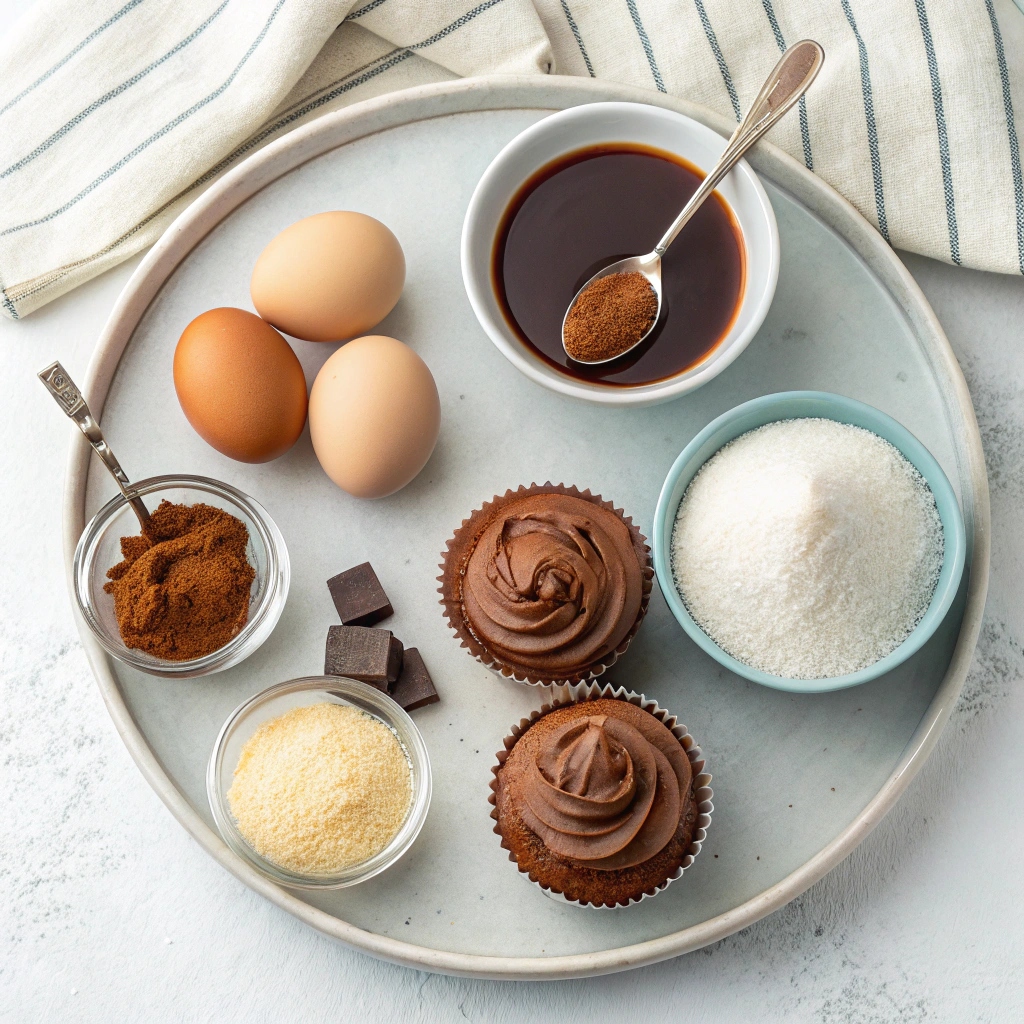 Keto Chocolate Cupcakes Recipe Ingredients