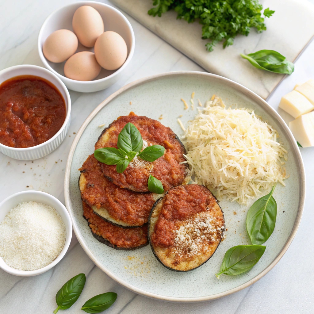 Keto Eggplant Parmesan Recipe Ingredients