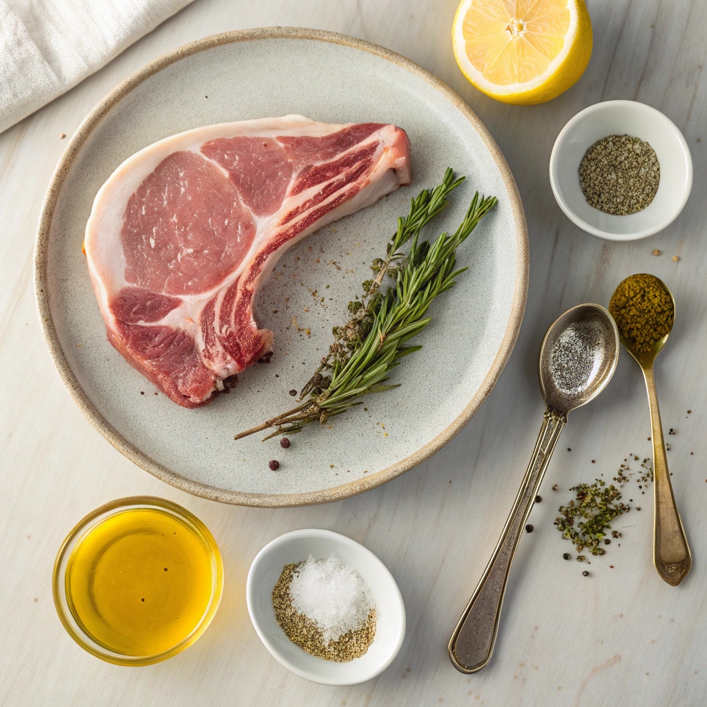 Grilled Keto Pork Chops Recipe Ingredients