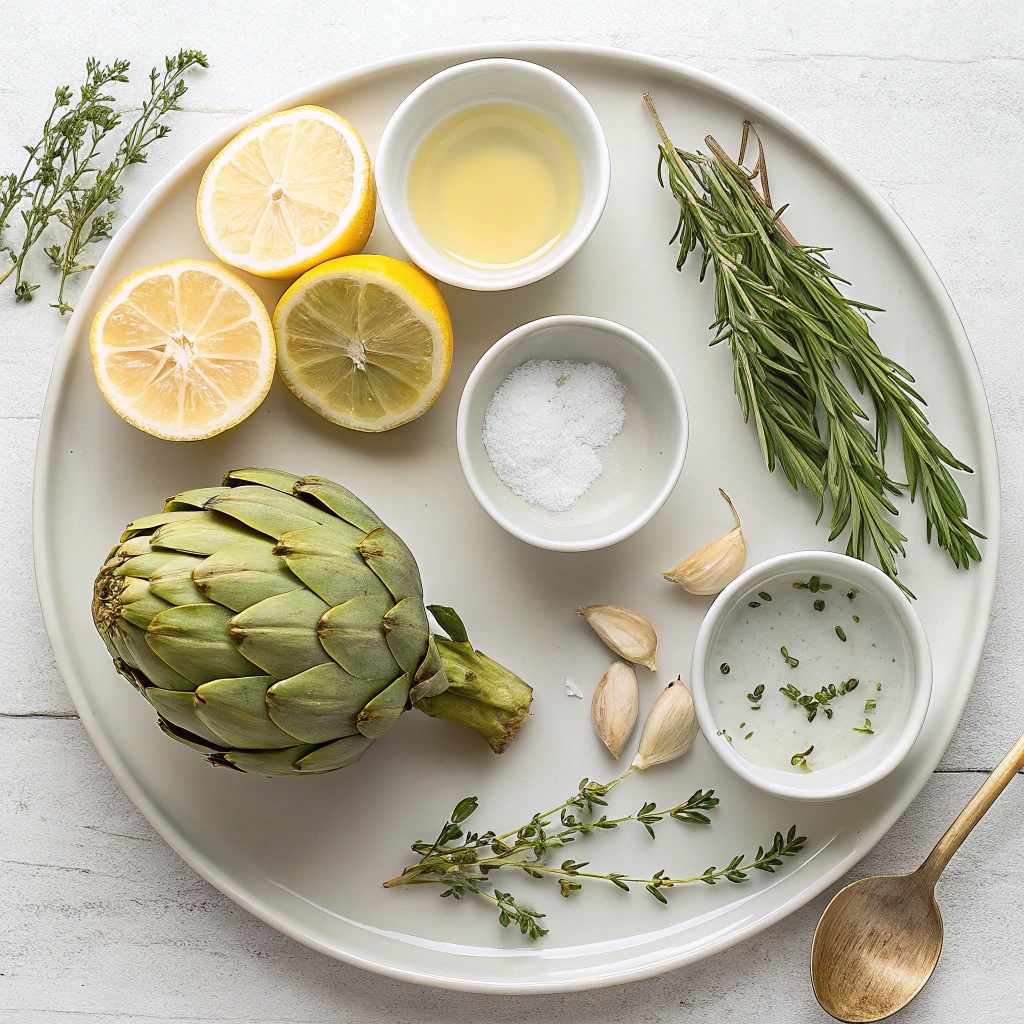 Instant Pot Artichokes Recipe Ingredients