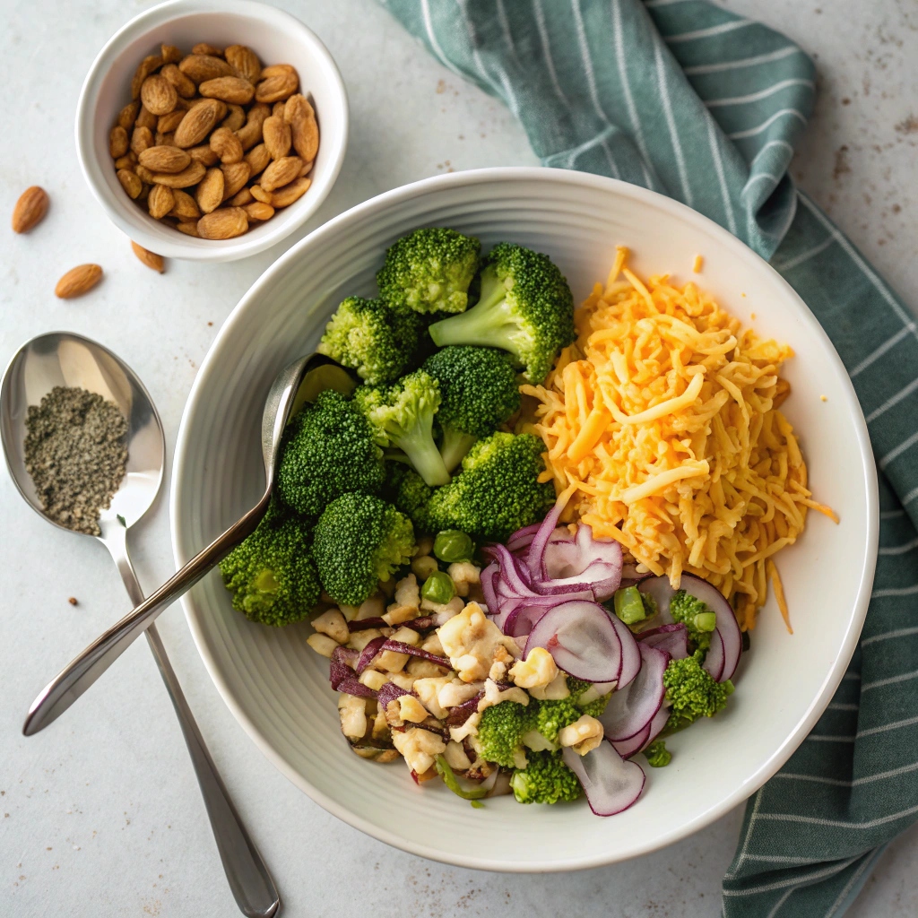 Keto Broccoli Salad Recipe Ingredients