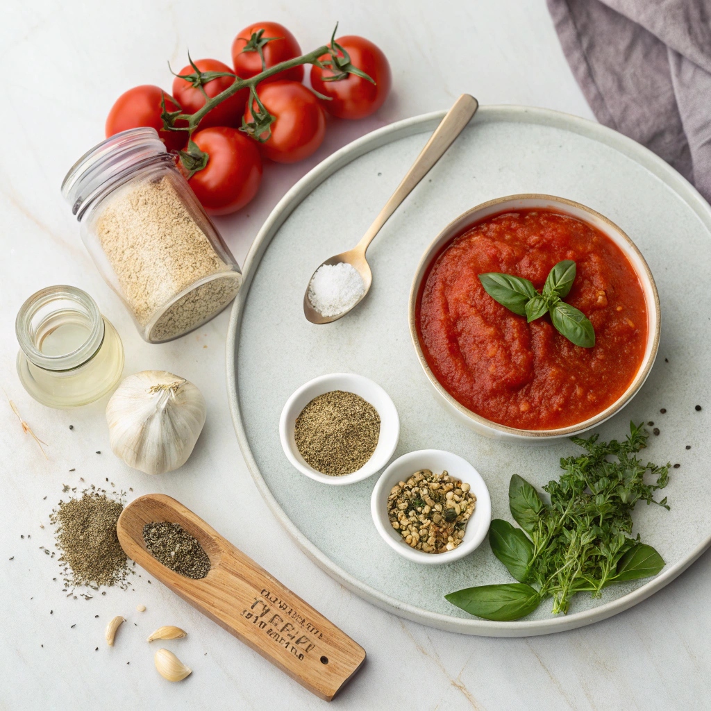 Keto Pizza Sauce Recipe Ingredients