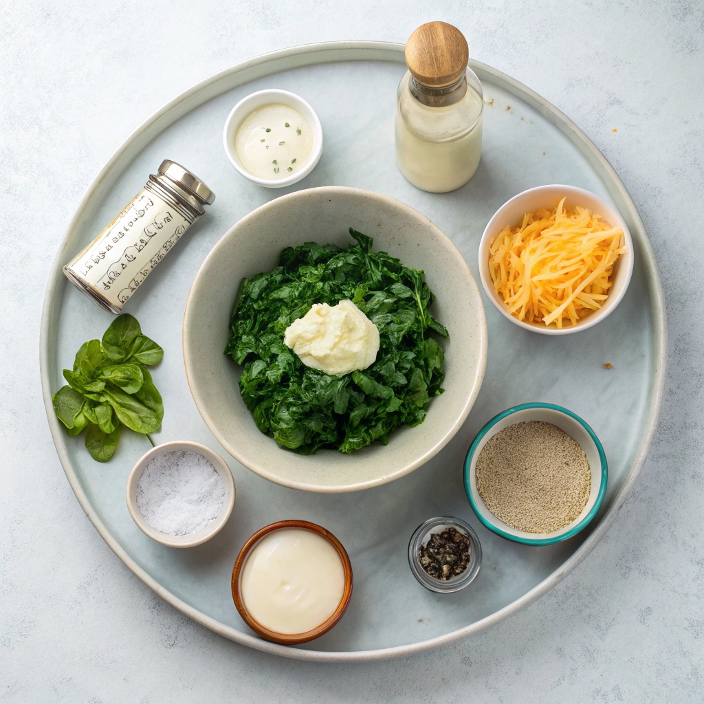 Keto Spinach Dip Recipe Ingredients