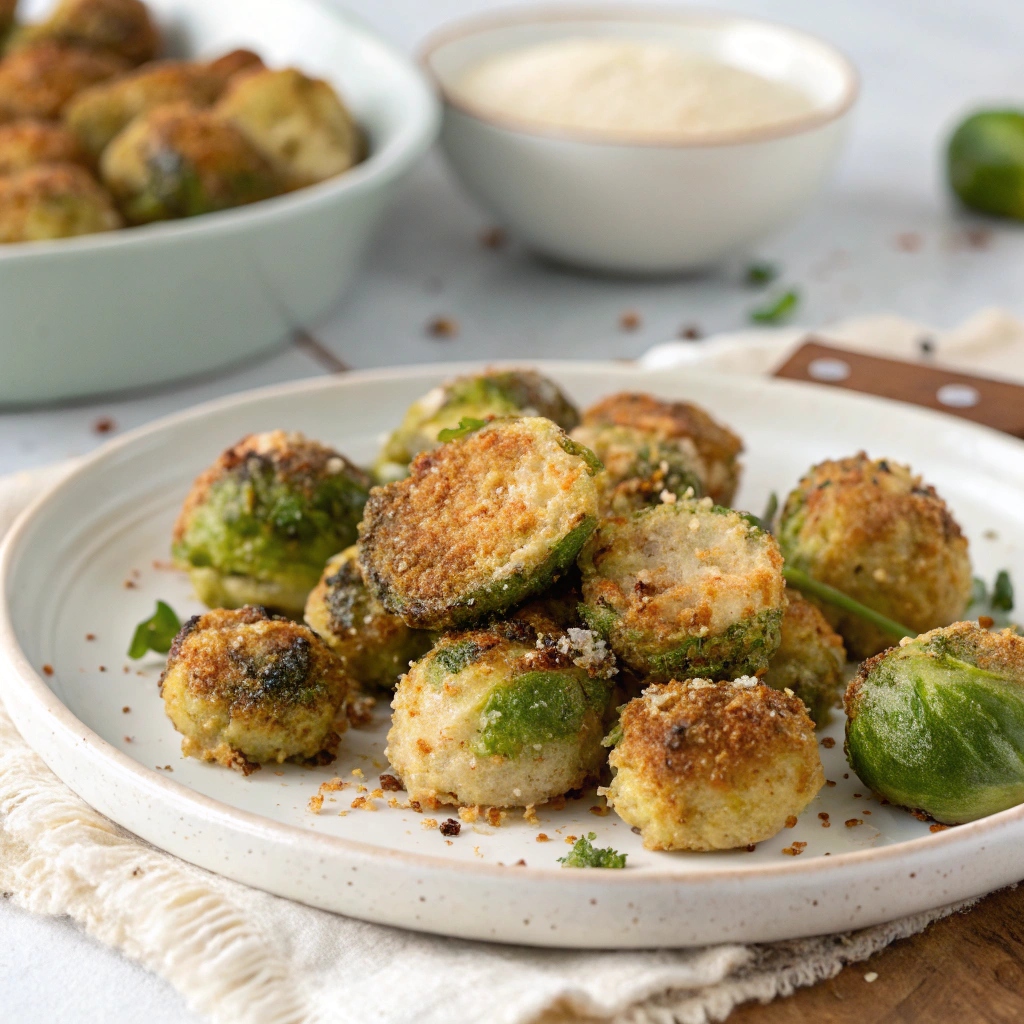 Parmesan Crusted Brussels Sprouts