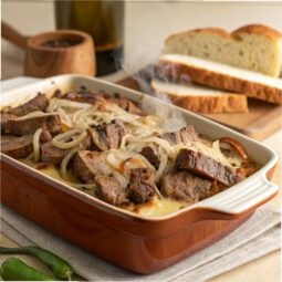 Philly Cheesesteak Casserole with Steak Recipe