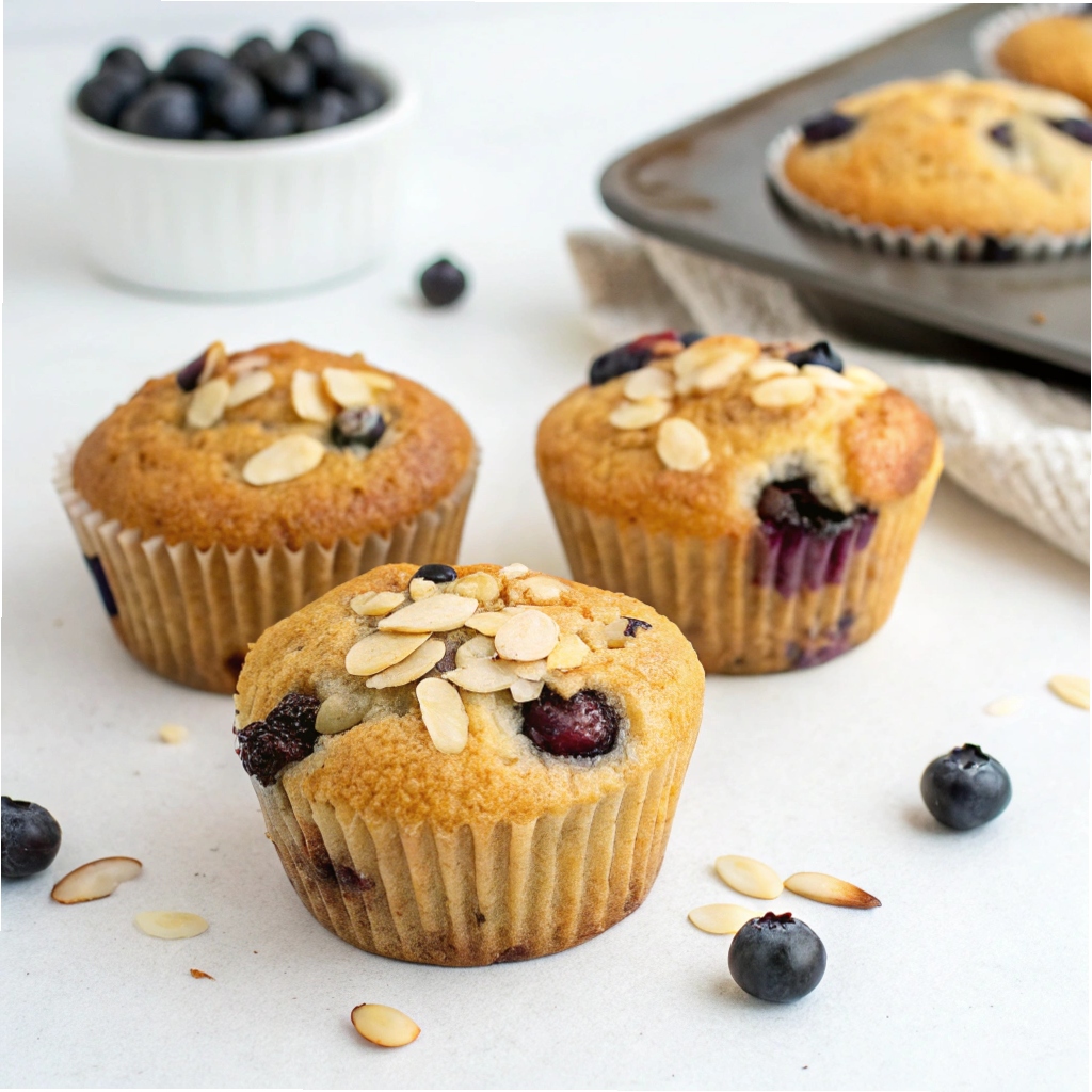 Almond Flour Blueberry Muffins Recipe