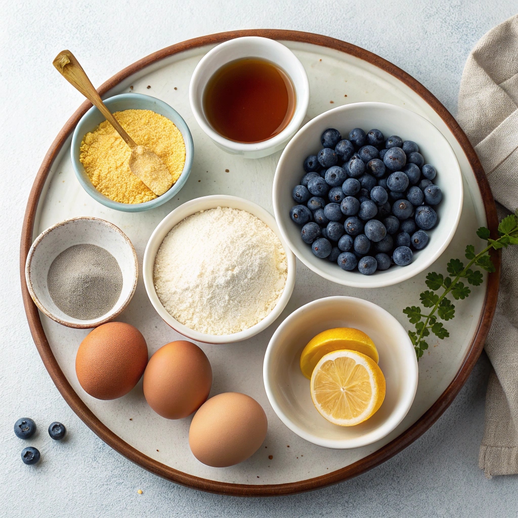 Almond Flour Blueberry Muffins Recipe Ingredients