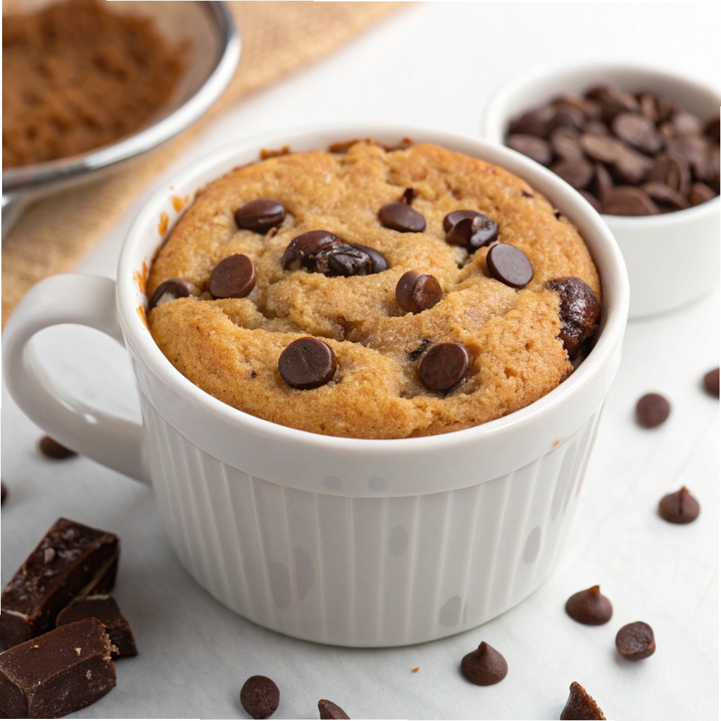 Keto Chocolate Chip Mug Cookie Recipe