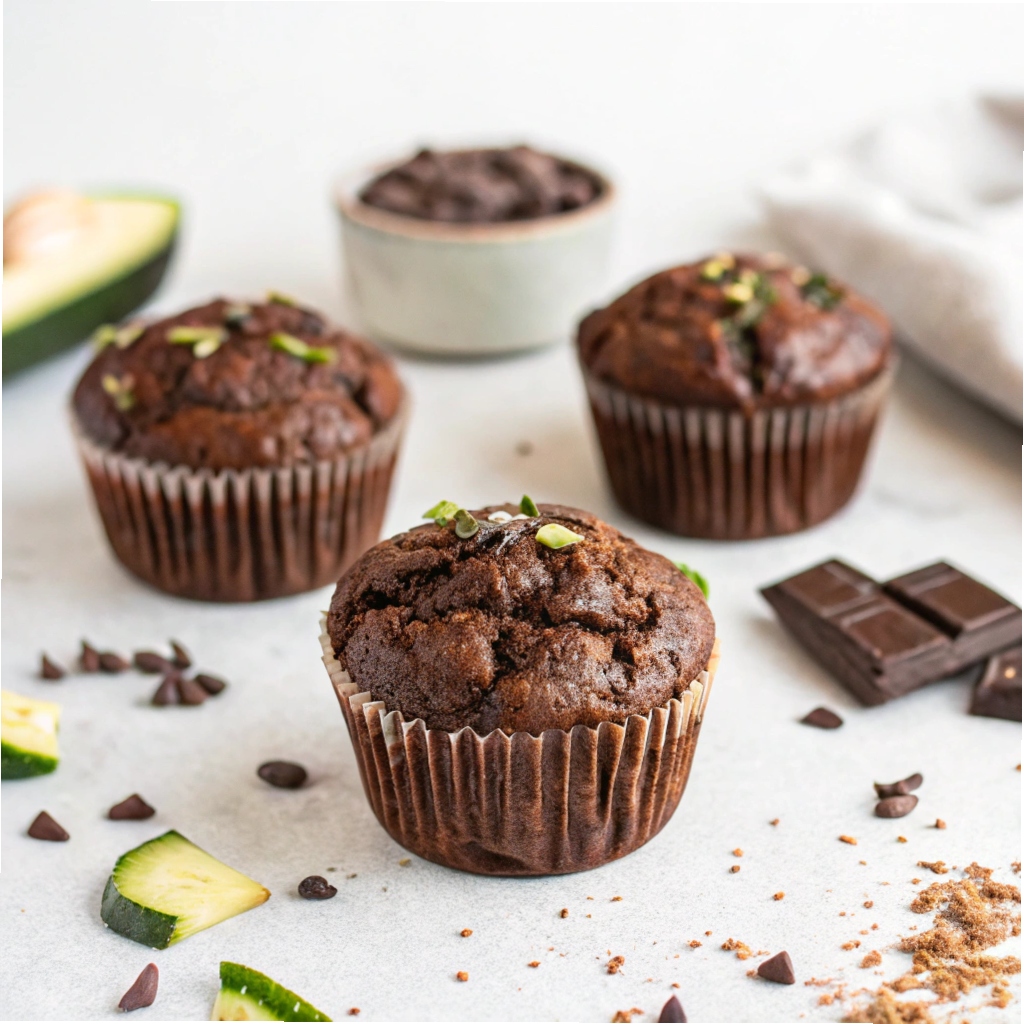 Keto Chocolate Zucchini Muffins Recipe