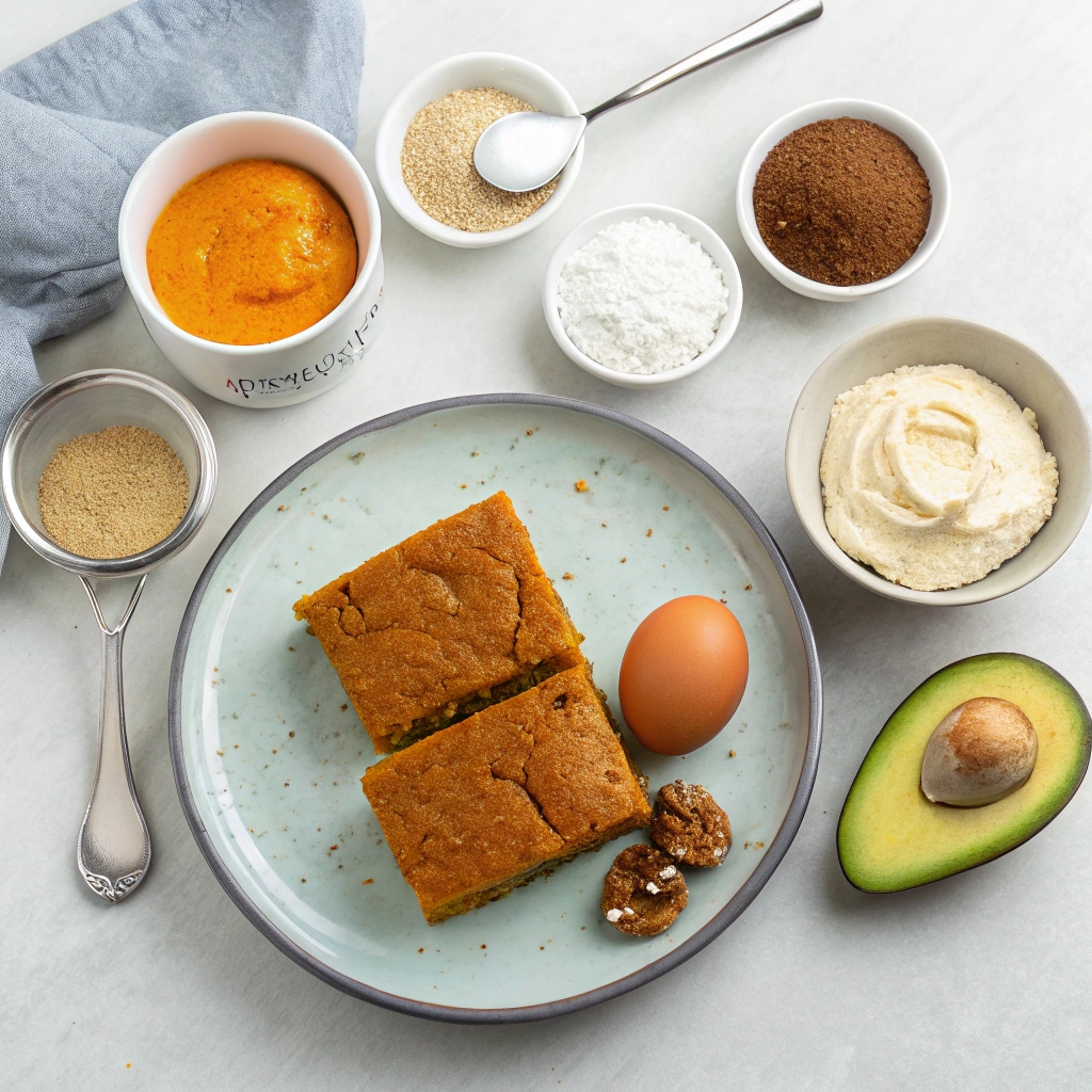 Keto Pumpkin Bars Recipe Ingredients