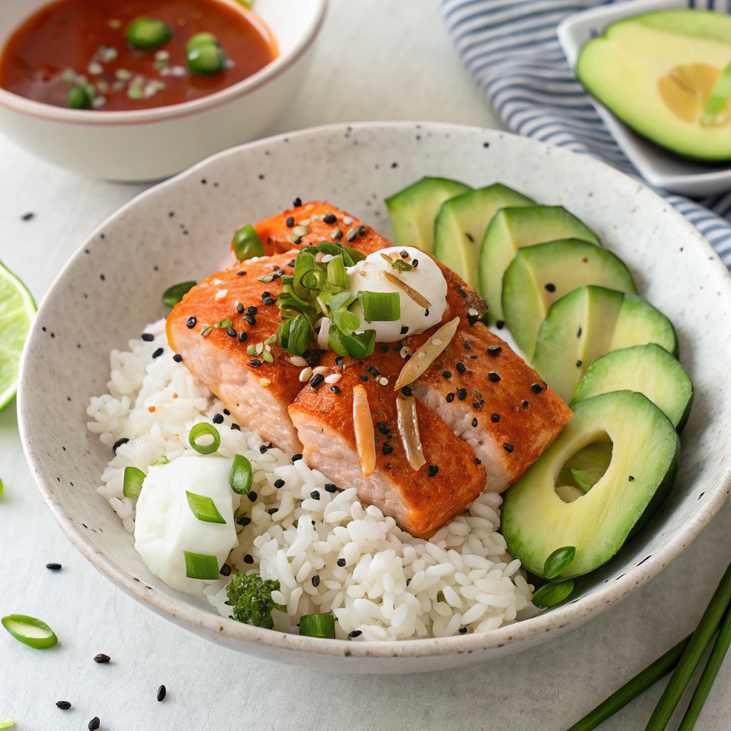 Salmon Rice Bowl Recipe Ingredients