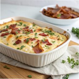 Keto Chicken Bacon Ranch Casserole Recipe