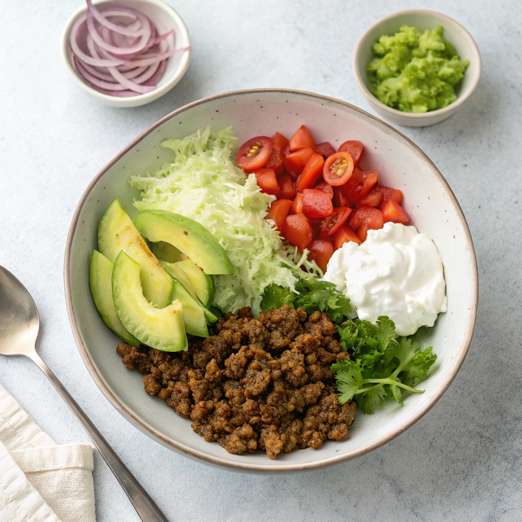 Keto Taco Salad Recipe Ingredients