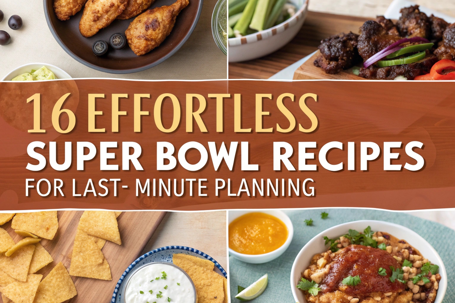 16 Effortless Super Bowl Recipes for Last-Minute Planning