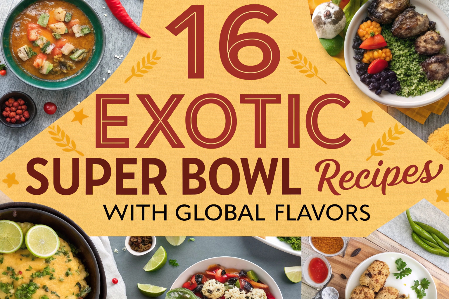 16 Exotic Super Bowl Recipes With Global Flavors