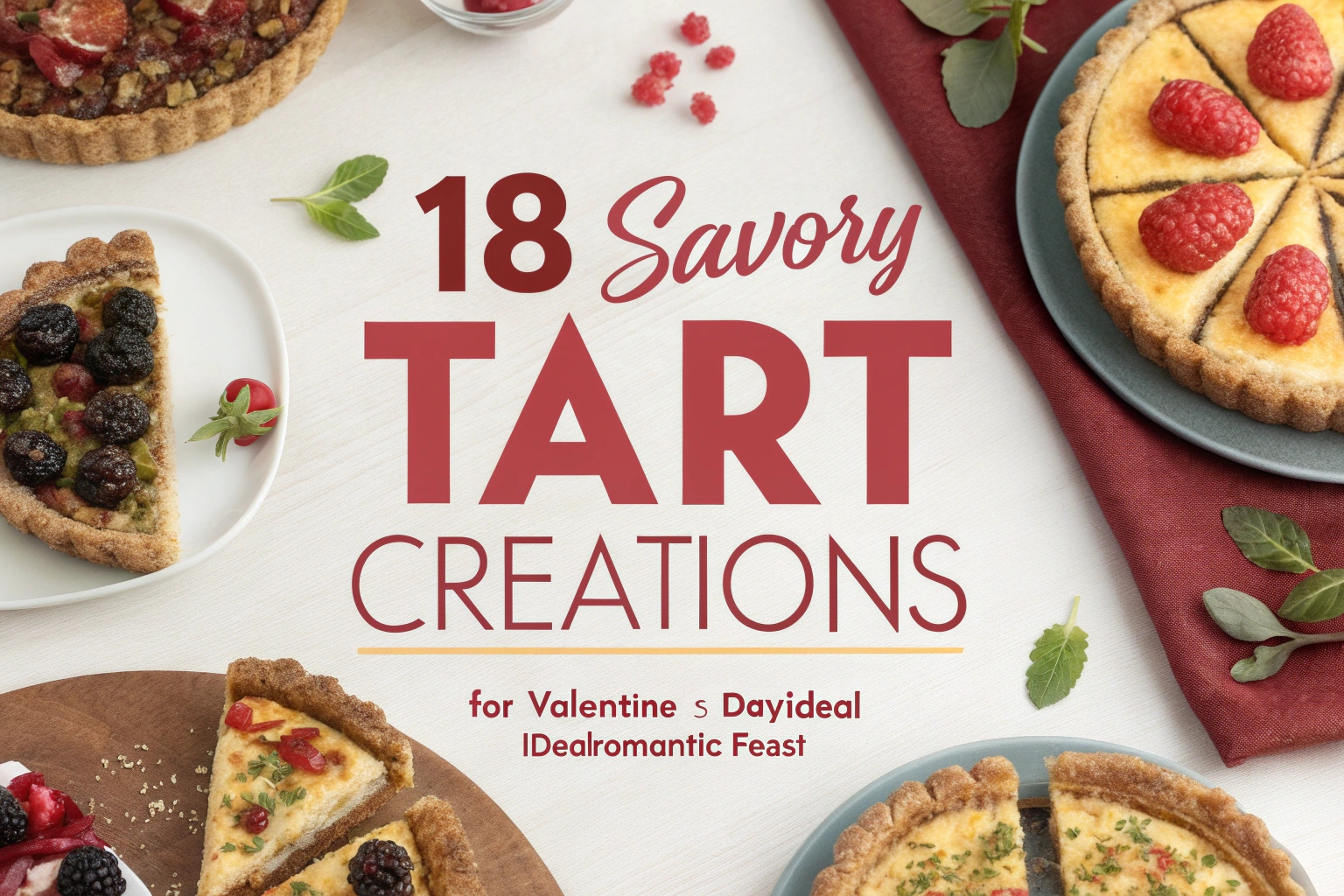 18 Savory Tart Creations for Valentine’s Day: Ideal for a Romantic Feast