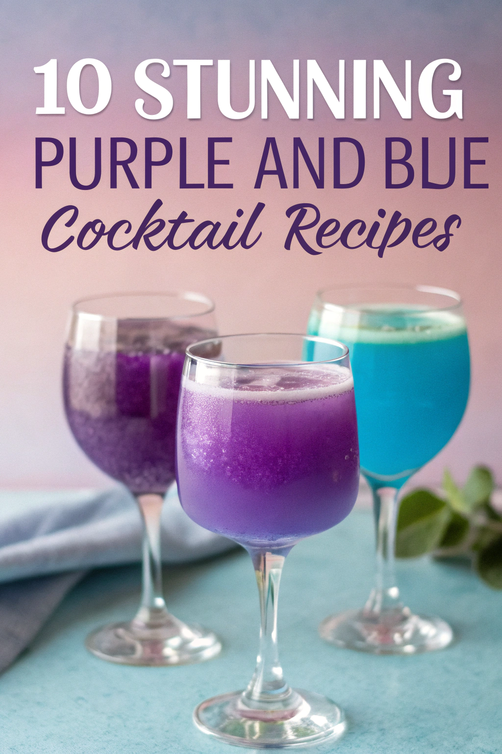 10 Stunning Purple and Blue Cocktail