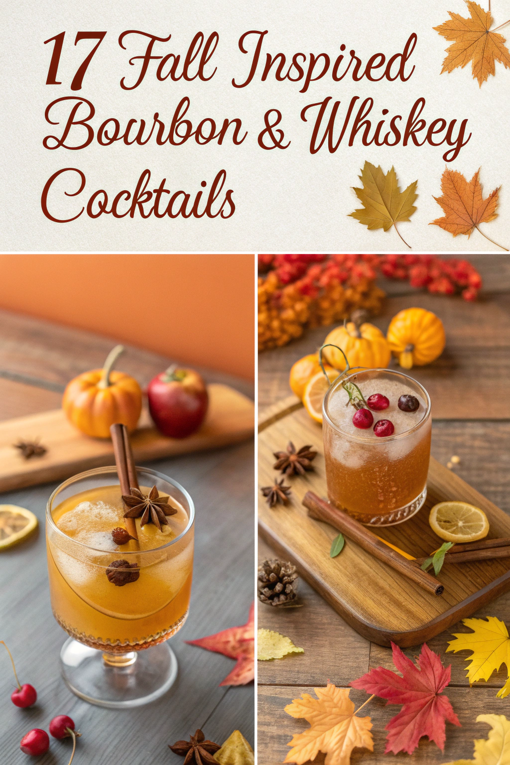 17 Fall-Inspired Bourbon & Whiskey Cocktails You’ll Love