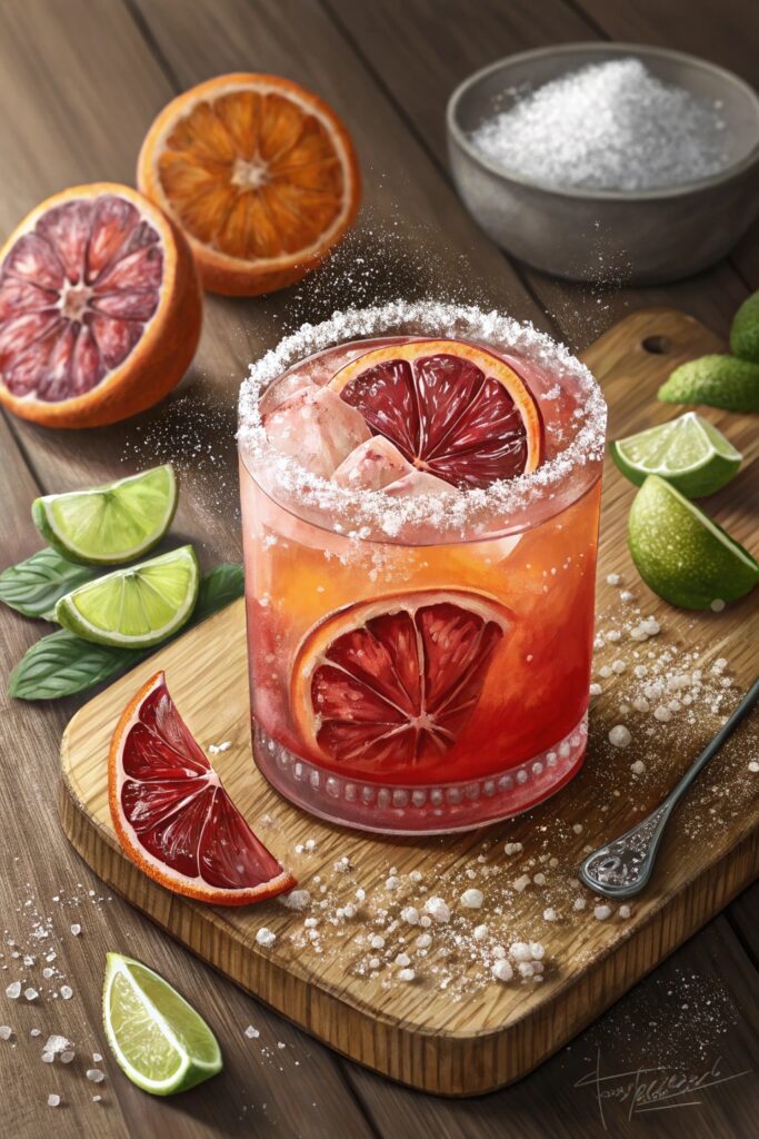 Sparkling Blood Orange Margarita Recipe